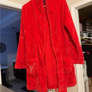 Victoria's Secret Red Plush Jacket